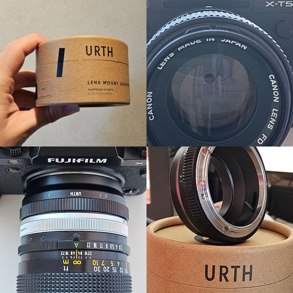 URTH Canon FD lens mount to Fujifilm X camera mount