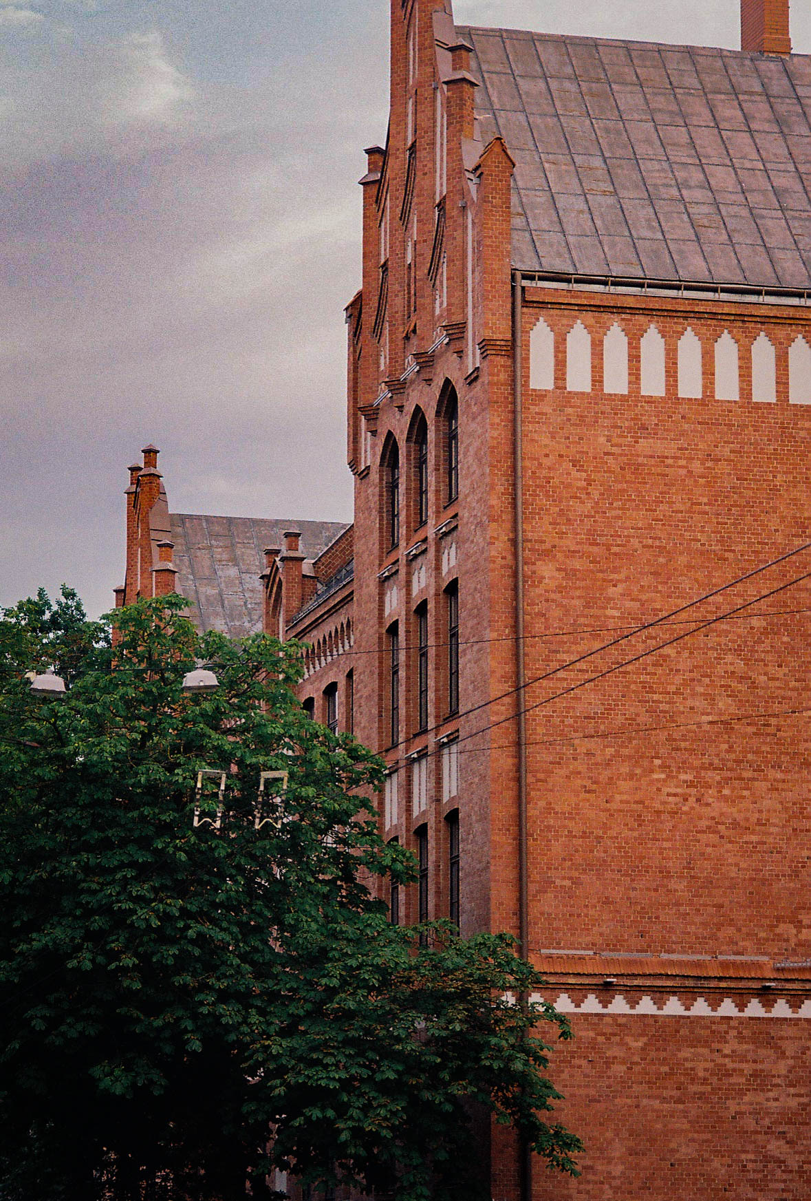 Red building