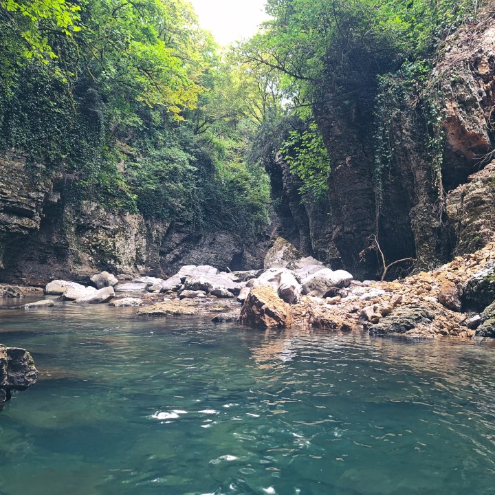 Martvili canyon boating