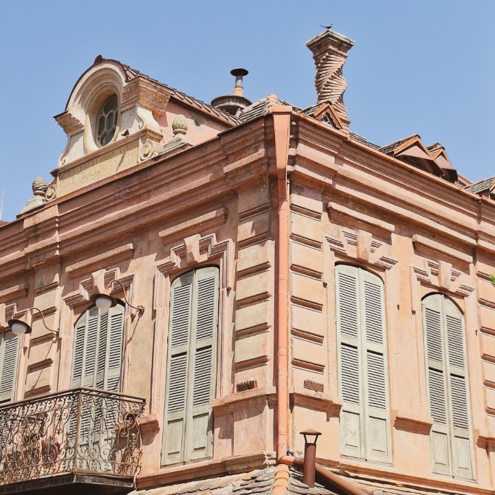 Twisted pipe in Tbilisi, Georgia
